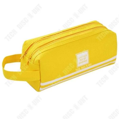 Td Trousse  Crayons Simple Grande Capacit Femme Couleur Jaune Homme Collge Lyce Boite  Crayon Papeterie Fournitures Scolaires