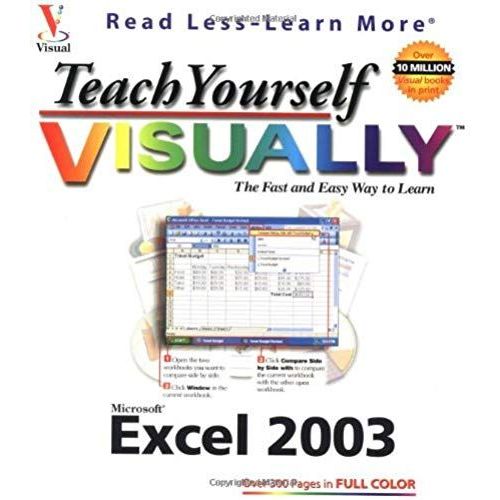 Teach Yourself Visually Excel 2003 (Visual Read Less, Learn More)   de Ruth Maran  Format Broch 