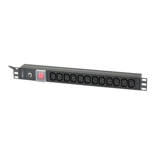 TECHly I-CASE STRIP-12C - Unit de distribution secteur (rack-montable)