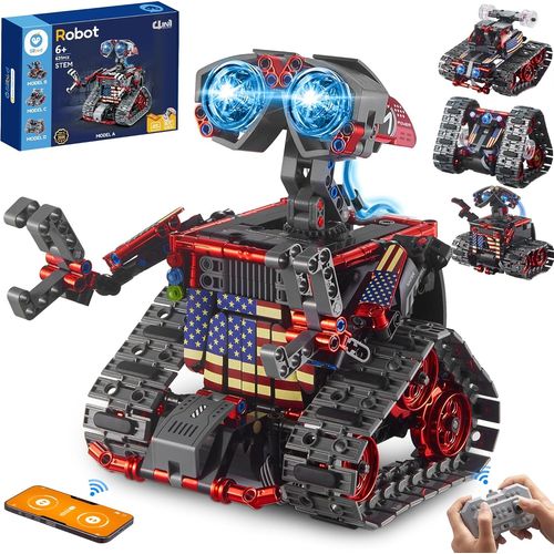 Technic Robots Tlcommand Pour Enfants,Robotique De Course Rc 4 En 1,Jouets De Construction  Programmation Crative,Ides Cadeaux Pour Garons Et Filles gs De 8  12 Ans