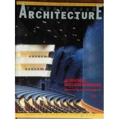 Techniques Et Architecture N 389 Du 01/04/1990 - Acoustique Des Lieux Sceniques.