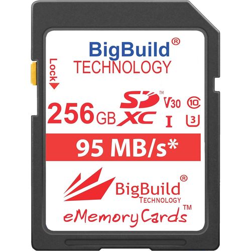 Technology 256GB U3 Carte mmoire pour Appareil Photo Olympus Om D E M1 Mark II,Om D E M10 Mark II,Om D E M10 Mark III,Om D E M5 Mark II,Olympus Pen E PL8,Pen E PL9,Stylus Tough TG 5