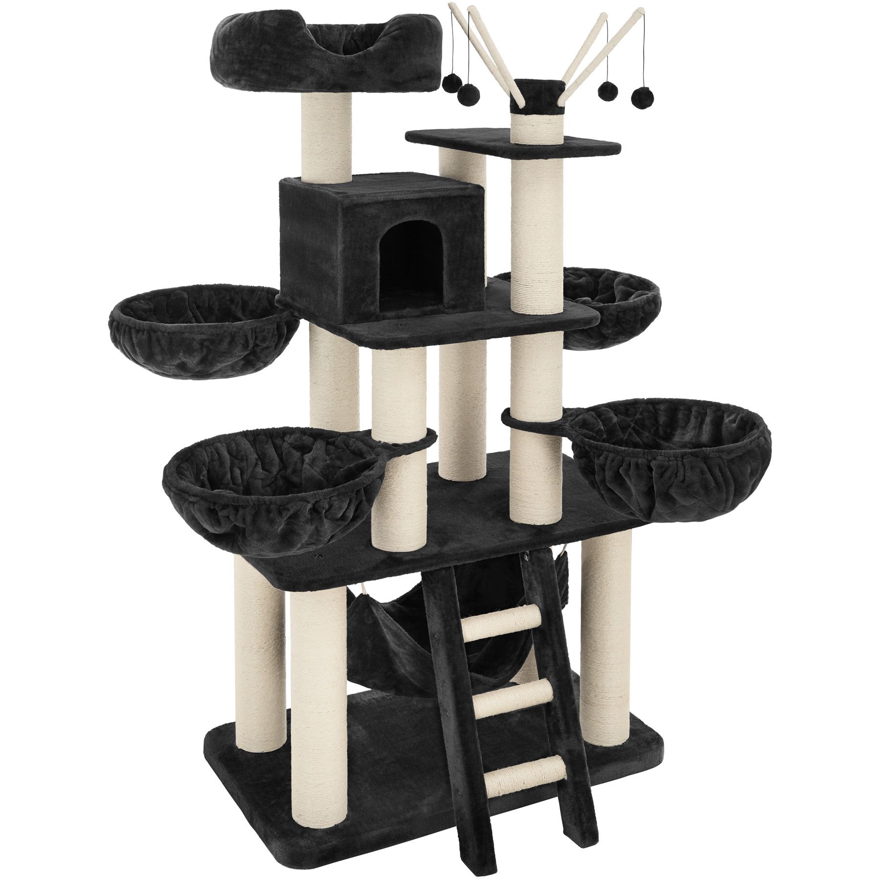 Arbre A Chat Gismo 195 Cm Noir Blanc Rakuten