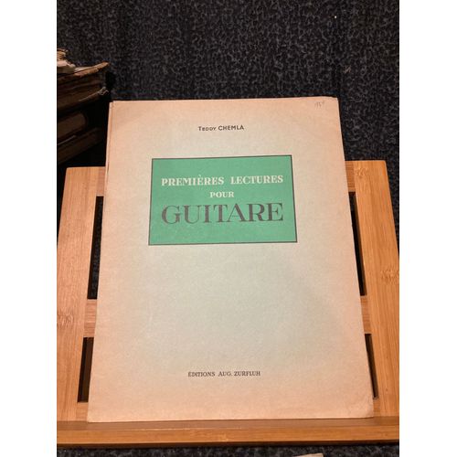 Teddy Chemla Premires Lectures Pour Guitare Partition Ed. Aug. Zurfluh