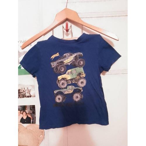 Tee-Shirt Bleu Imprim Color 6 Ans Kiabi.