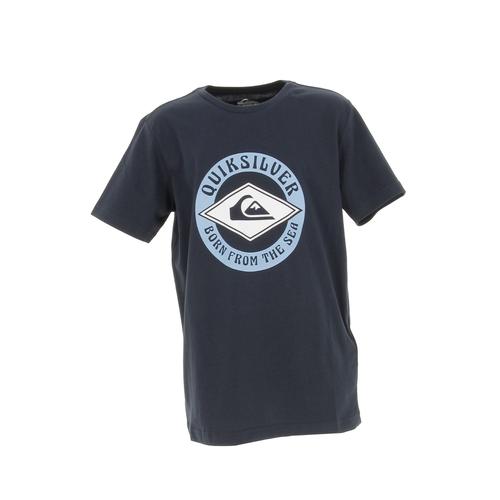 Tee Shirt Manches Courtes Quiksilver Breezy Flaxton Youth Bleu Marine