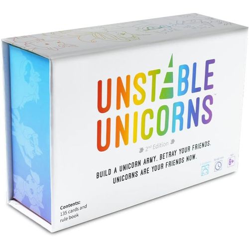 Teeturtle ,Unstable Unicorns ,Card Game ,Ages 8+ ,2-8 Players ,30-45 Minutes Playing Time.[Y907]