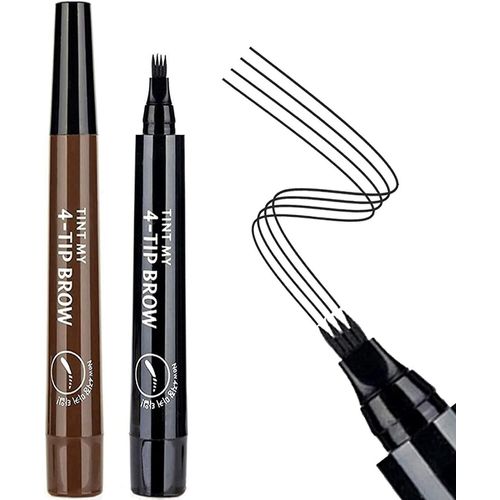 Teinte  Sourcils 2 Pices, Crayon  Sourcils, Crayon  Sourcils, Stylo Brun Fonc, Crayon  Sourcils Impermable Marron Fonc Et Noir