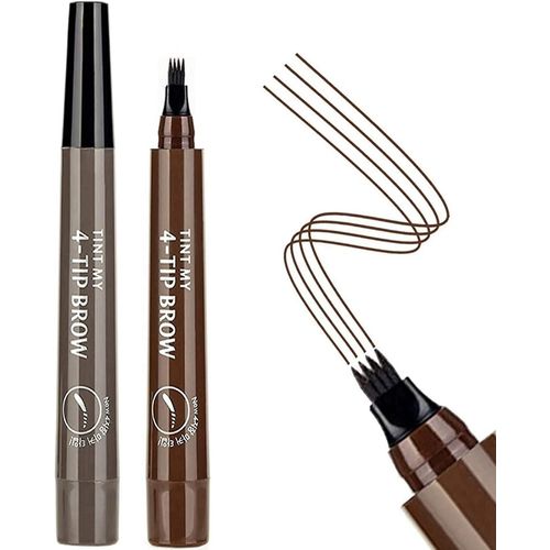 Teinte  Sourcils 2 Pices, Crayon  Sourcils, Crayon  Sourcils, Stylo Marron Fonc, Crayon  Sourcils Impermable Marron Fonc Et Gris Marron