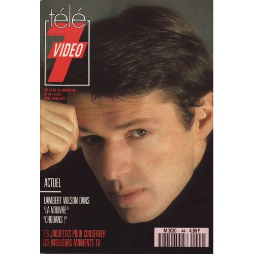 Tl 7 Video / 08-01-1990  N 44 : Christophe Lambert (1p + Jaquette) - Mickey Rourke / Homeboy (Jaquette) - Patrick Dewaere / Beau Pre (Jaquette)