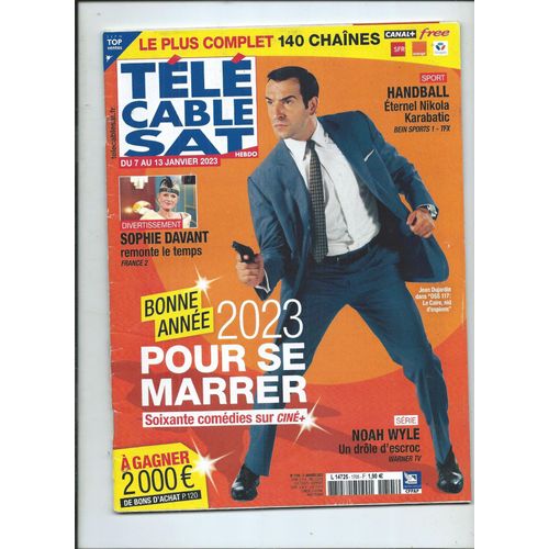 Tl Cable Sat 07/01/2023 Noah Wyle, Sophie Davant, Nikola Karabatic, Christine And The Queens, Maria Callas, Michel Sardou, Franois Damiens & Vincent Dedienne, Jean Dujardin, Doctor Strange