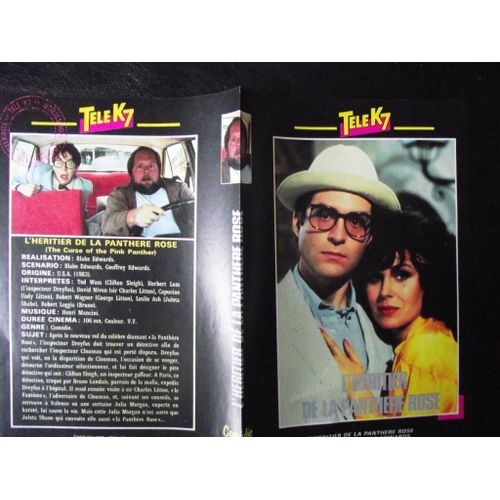 TELE K7 jaquette du film.l'héritier de la panthère rose.(1983).réalisation.blake edwards avec
