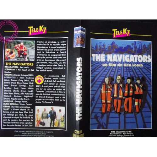 Tele K7 Jaquette Du Film.The Navigators.(2001).Ralisation.Ken Loach Avec Dean Andrews Thomas Craig Joe Duttine Venn Tracey