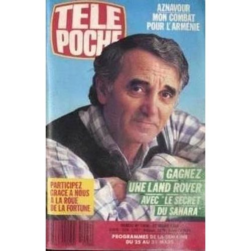 Tele Poche  N 1206 : 1989 Charles Aznavour/Pascal Sevran/Gotainer/Carole Laure/Miguel Bose/Ron Perlman/Claude Francois (2p)/Elsa