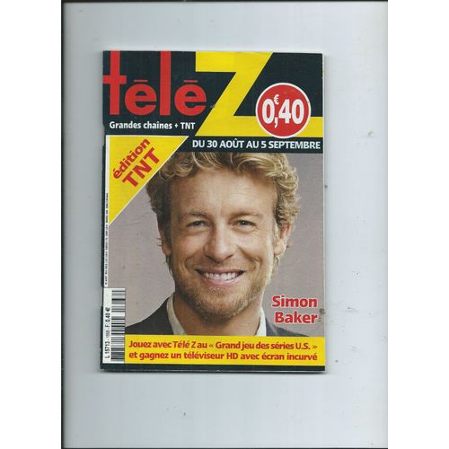 Tl Z 30/08/2014 Simon Baker, (Inclus Catalogue Lidl), Joe Dassin, Louis Bertignac, Jennifer, Garou, Jamel Bebbouze, Marc Lavoine, Patrick Bruel, Grgory Lemarchal, Julia Roberts