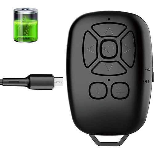 Tlcommande Bluetooth,Adapt Pour Le Dclenchement De L'obturateur-Tlcommande Bluetooth Sans Fil Pour Smartphones-Compatible Avec Apple Ios Et Android/Iphone/Ipad/Samsung/Et Autres