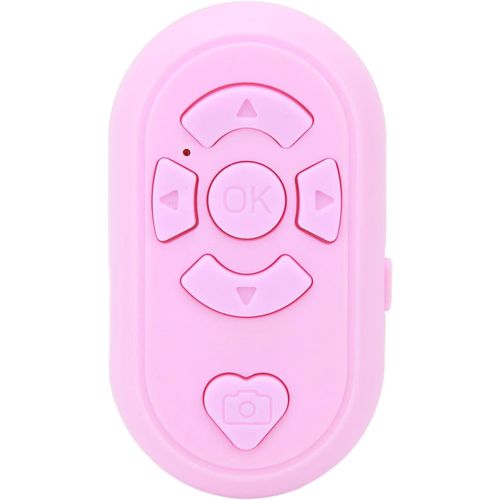 Tlcommande Bluetooth Tiktok,Tourne-Page Pour App De Lecture,Bouton Selfie Pour Obturateur D'Appareil Photo,Tlcommande De Dfilement Vido Pour Ios,Android (Rose)