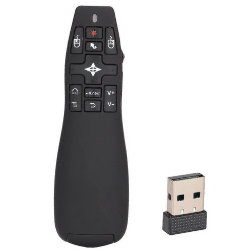 Tlcommande de prsentateur sans fil USB 2,4 GHz avec fonction de souris dair compatible avec les oprations de runion fluides (+b