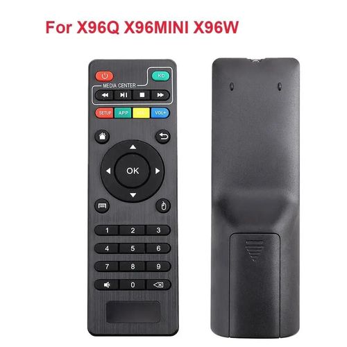 Tlcommande de remplacement universelle pour X96 X96mini X96W Android TV Box, contrleur IR pour dcodeur X96Q avec fonction KD-Noir