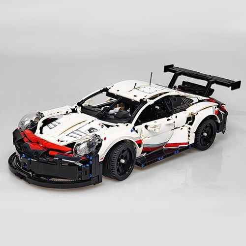 Tlcommande lectrique Technique 911 Rsr Pour Enfants - Voiture Compatible Avec 1580 Blocs De Construction, Jouet De Bricolage Lumineux, Anniversaire Avec 1508 Pices