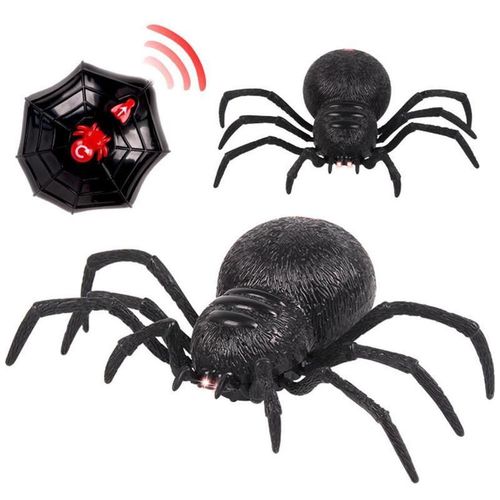 Tlcommande lectronique Pour Animal De Compagnie, Simulation De Tarantula, Brillance Intelligente, Cadeau Effrayant, Araigne Noire, Jouet Dlicat, Yeux D'Halloween Rc, K2a7