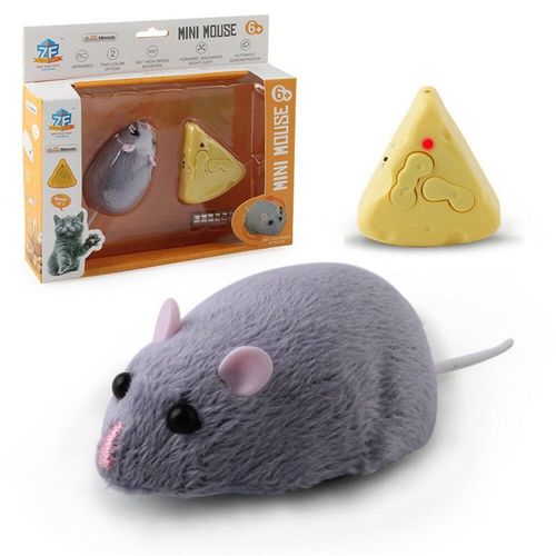 Telecommande Electronique Sans Fil Rat En Peluche Rc Souris Jouet Emulation De Flocage A Chaud Jouets Rat Pour Chat Chien, Blague Effrayant Trick Jouets,Violet