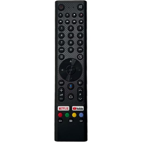 Tlcommande for Smart Tech CELED58SA120B6 Smart TV Tech SMT55N30UC2M1B1 SMT58N30UC2M1B1 Smart TV LCD sans Voix