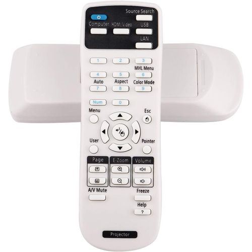 Tlcommande pour Epson EB-X11 EB-S41 EB-X41 EB-S11 EB-X31 EB-X39 EH-TW610 EH-TW650 EH-TW570 EB-945H EB-955WH EB-965H EB-98H EB-S27 EB-W28 EB-W29 EB-X27 EB-X29 EB-X30 EB-1840W Vidoprojecteurs