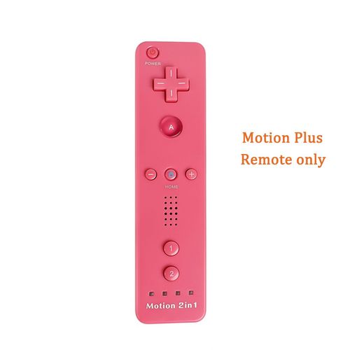 Tlcommande Rose - Tlcommande Intgre Motion Plus Pour Nintendo Wii Contrleur Wii Tlcommande Nunchuck Wii Motion Plus Contrleur Manette De Jeu Sans Fil