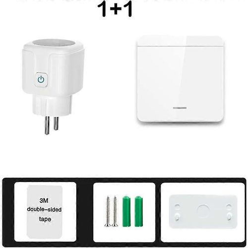 Tlcommande sans fil Interrupteur de prise intelligente Tlcommande ON OFF Prises lectriques 220V 16A EU FR Prise pour appareil mnager Ventilateur Lumire