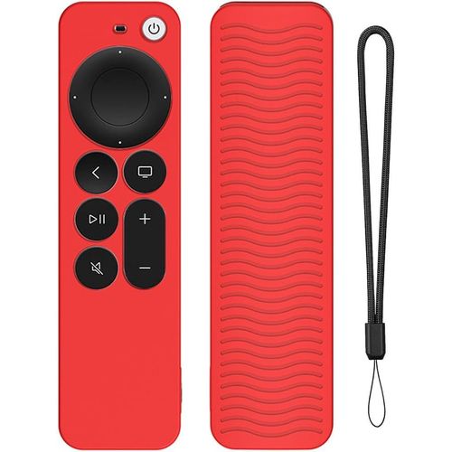 Telecommande Silicone Botier De Tlcommande Pour Tv 4K Siri Remote 3E Gnration (2022) Et 2E Gnration (2021),Protege Antidrapante Coque tui[NOU630433]