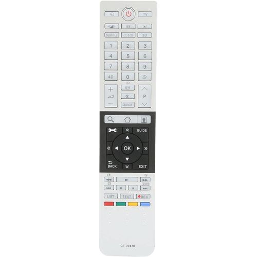 Tlcommande TV, Tlcommande CT-90430 de Remplacement pour CT-90430 CT-90429 CT-90427 CT-90428 CT-90444 4K et Autres Tlviseurs Ultra HD