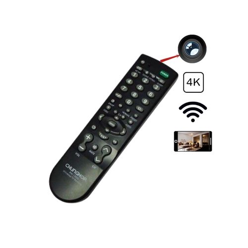 Tlcommande universelle camra espion 4k wifi avec accs des images en direct depuis son tlphone