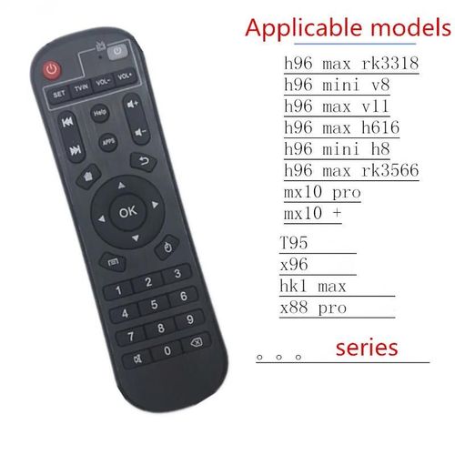 Tlcommande universelle pour X96 X96mini X96W Android TV Box, contrleur IR pour dcodeur X96Q NEXBOX A95X Android 7.1 TV Box-For h96 HK1 Series