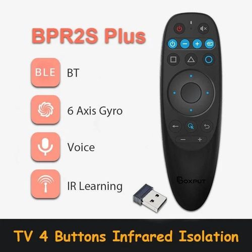 Tlcommande vocale Air Mouse, gyroscope sans fil, apprentissage IR BTpig, Smart TV, Android TV Box, G10S, BStore 1S Plus, 2S Plus, 2.4G-BPR2S Plus