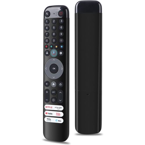 Tlcommande Vocale Rc833 Rc813 Pour Tcl Tv, Remplacement De La Tlcommande Tcl , Compatible Avec Tcl An oid/Google Uhd Oled Qned Smart Tv[NOU630484]