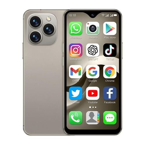 Tlphone Portable Android 12 6GB 128GB 4G Double SIM cran 4.3 Pouces Or Or YONIS