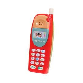 Téléphone portable avec lumière et musique pour enfant,jouet  d'apprentissage pour bébé,machine anglaise - Type Red