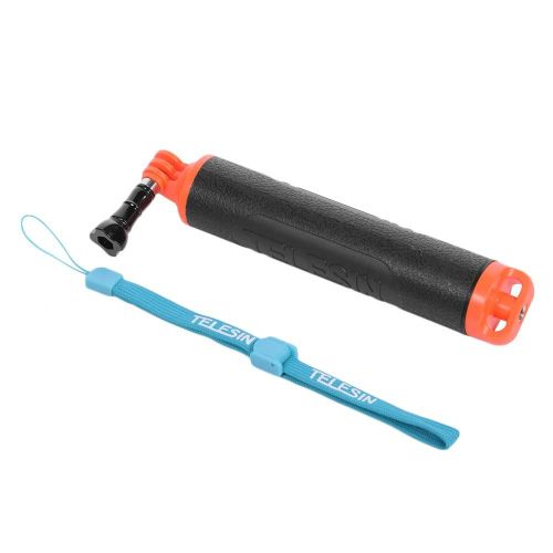 TELESIN Floaty Floating Poigne Monter Trpieds Float Pour Gopro Hero3/4/5 YI 4K (Orange)