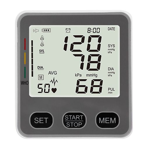 Tensiometre Au Poignet, Affichage Numerique, Frequence Cardiaque, Pouls, Detecteur De Pression Arterielle, Blanc