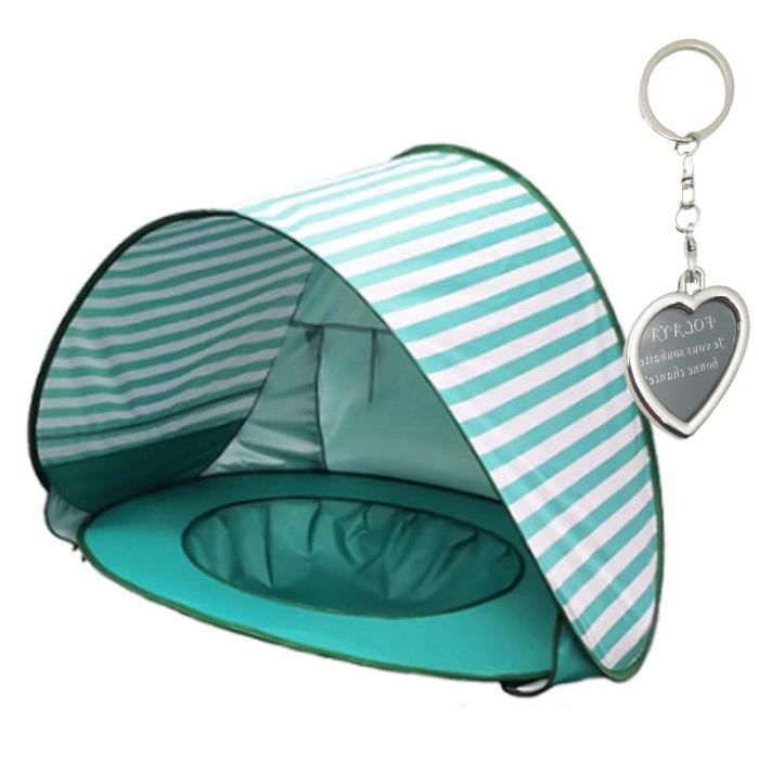 Tente Anti Uv Enfant Bleu Etanche Bebe Plage Tente De Natation Camping En Plein Air Anti Uv Sunproof Automatique Rayures Vertes Rakuten