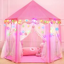 Tente pour filles avec des étoiles colorées grande tente pour enfants jeux  pour tout petits jouets pour filles à l'intérieur ou à l'extérieur en cadeau  (tente Prince)