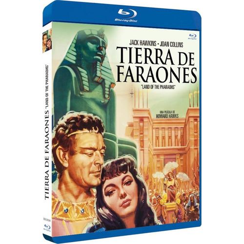 Terre Des Pharaons / Tierra De Faraones / Land Of The Pharaohs - Blu-Ray Exclusif Import Espagne Avec Vf Incluse Et Jaquette, Menu Disc En Espagnol de Howard Hawks