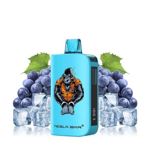 Teslacigs : Kit Tesla Bar St-10k Grape Ice 2% 10ml - Tesla Bar By Teslacigs