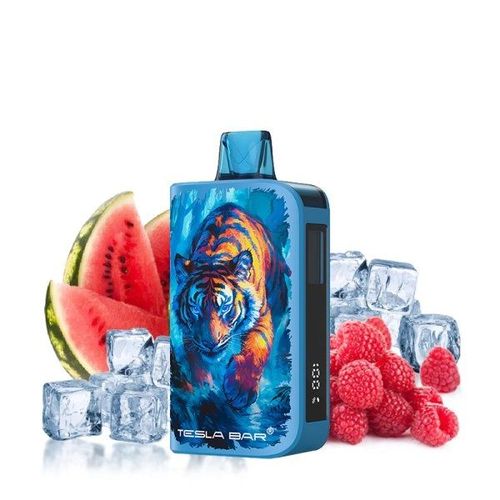 Teslacigs : Kit Tesla Bar St-10k Raspberry Watermelon Ice 2% 10ml - Tesla Bar By Teslacigs