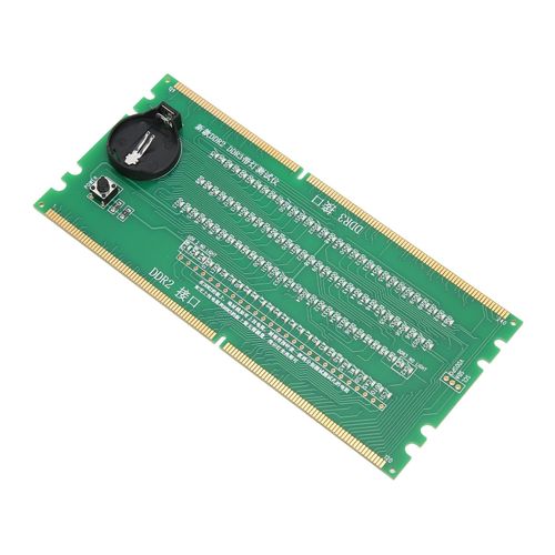 Testeur De MéMoire D'ordinateur Ddr2 Ddr3 2 En 1, MatéRiau Pcb, Diodes éLectroluminescentes, Testeur De Carte MèRe De Bureau Avec Led