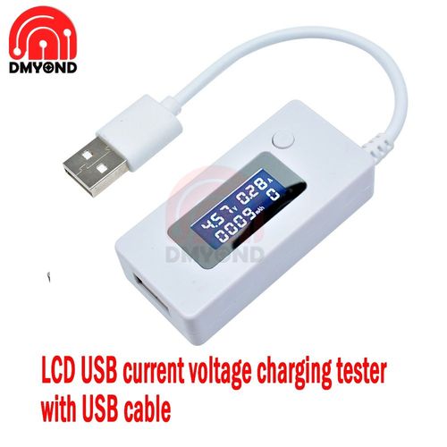Testeur Usb 6 En 1,Voltmtre Numrique,Ammtre Lcd,Tension De Courant,Capacit De Charge,Dtecteur,Power Bank,Indicateur De Wattmtre - Type Lcd Usb White