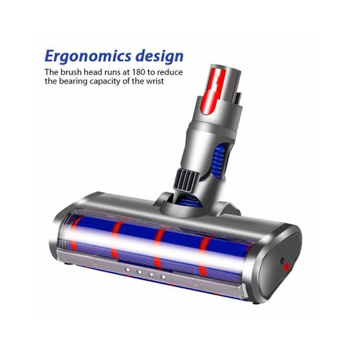 Tte d'aspirateur Dyson V7 V8 V10 V11 de rechange : brosse  rouleau souple avec LED, entretien facile et utilisation flexible