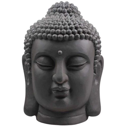 Tte De Bouddha En Fibres Pour Jardin 31 X 30 X 42 Cm