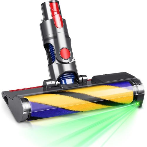 Tte De Rechange Pour Aspirateur Sans Fil Dyson V7 V8 V10 V11 V15 - Brosse  Rouleau En Velours Microfibre Avec Lumire Laser Led Verte
